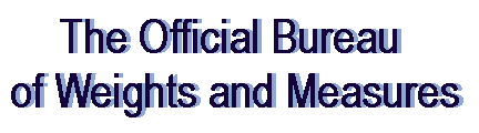 What's Going on at the Official Bureau of Weights and Measures